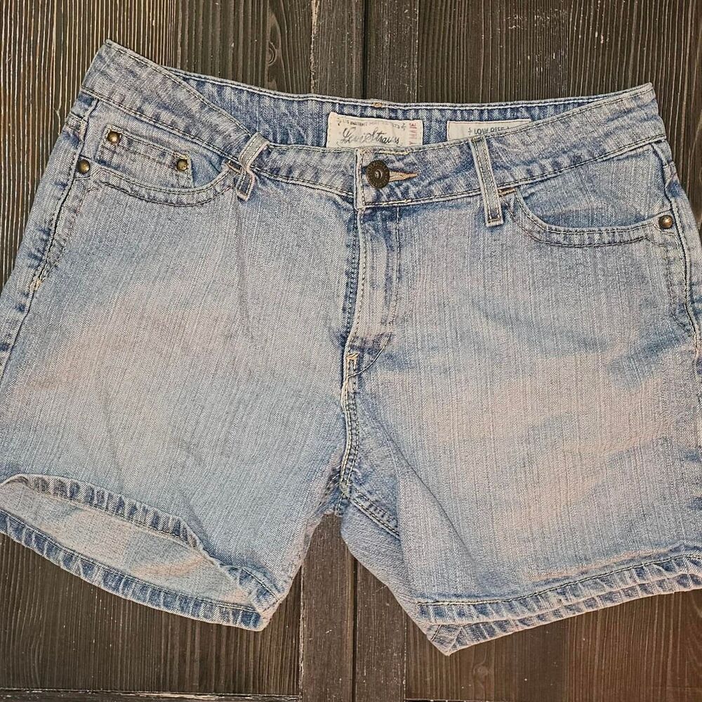 Y2K Levi Strauss & Co. Denim Shorts Womens 14 High Rise Vintage Style Jean Short